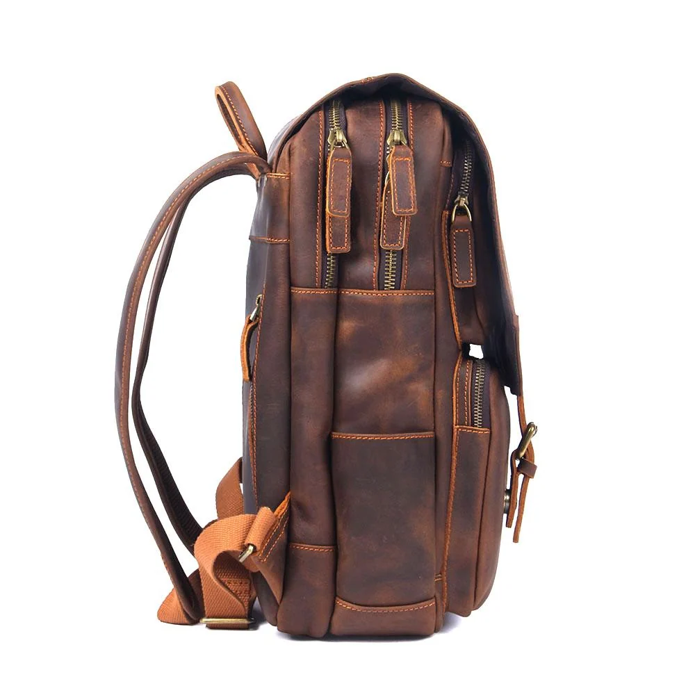 Brown Leather Rucksack | ÅRE - Image 2