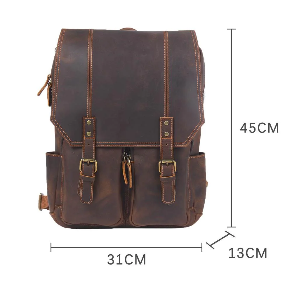 Brown Leather Rucksack | ÅRE - Image 7
