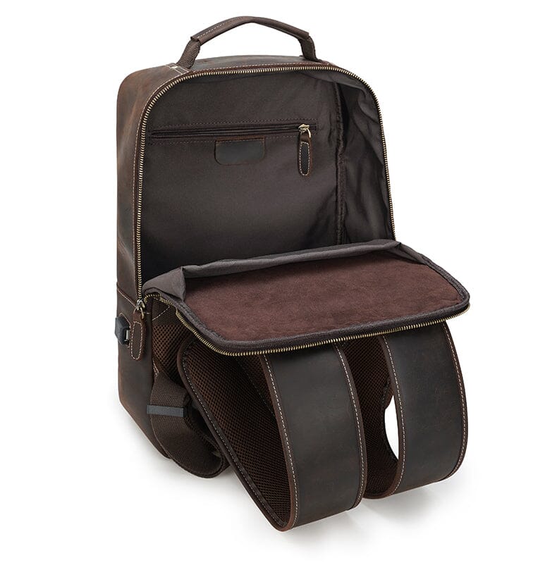 Crazy Horse Leather Backpack | EVEREST - Image 10