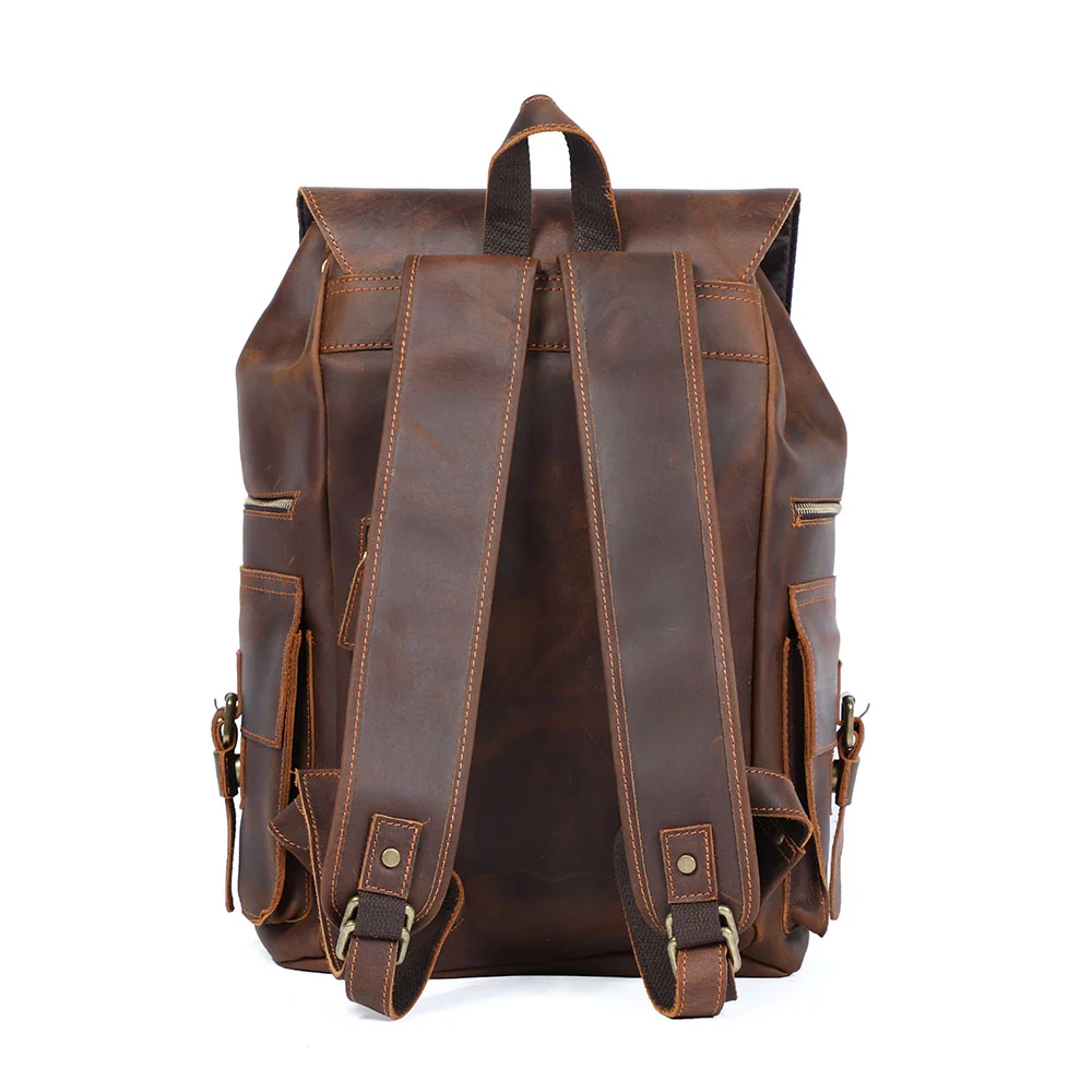 Brown Leather Backpack | KYLO - Image 8