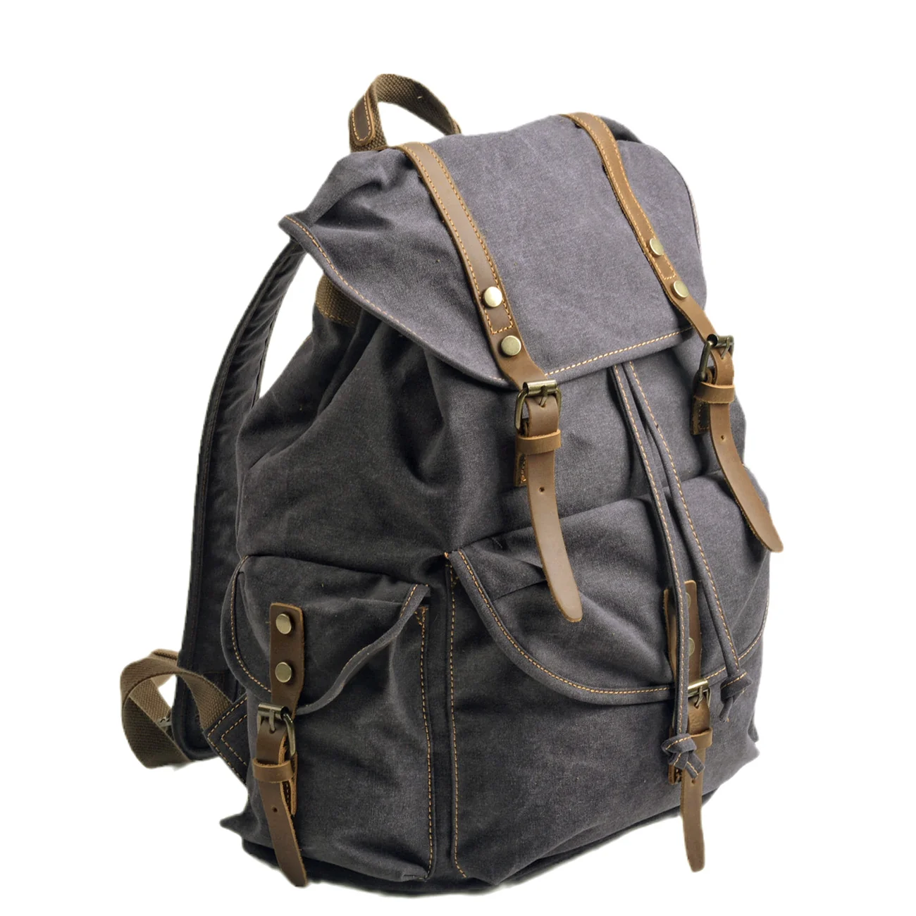 Military Canvas Backpack | MONTREAL - Image 6