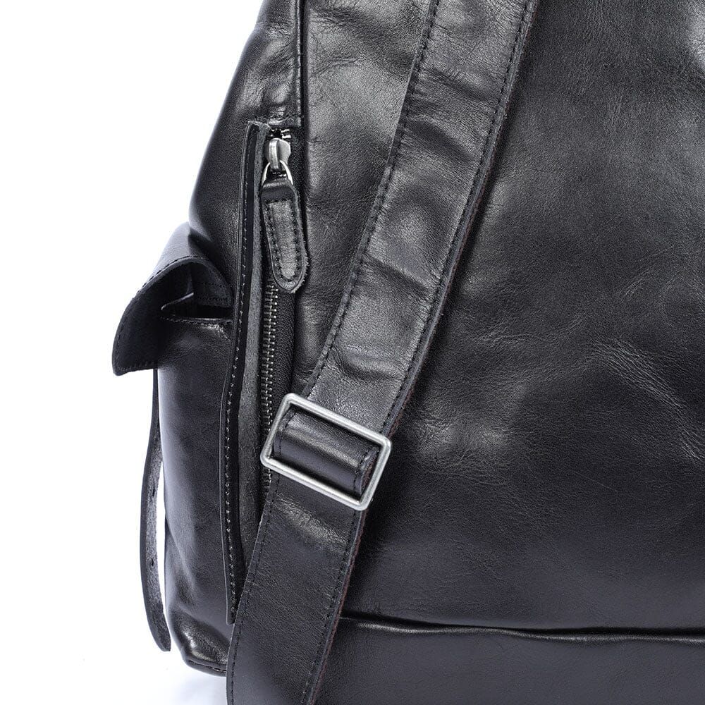 Small Black Leather Backpack | WALTER - Image 13