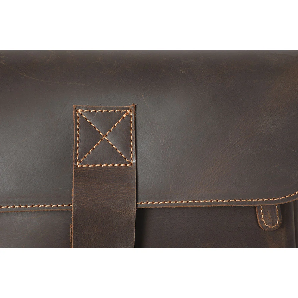 Small Leather Messenger Bag | JAYA - Image 9