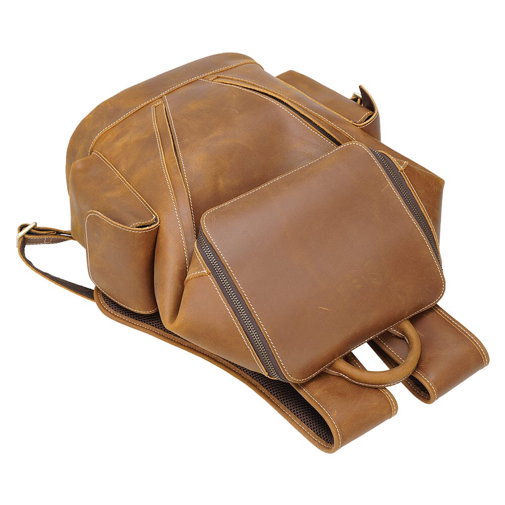 Soft Leather Backpack | RUTFORD - Image 10