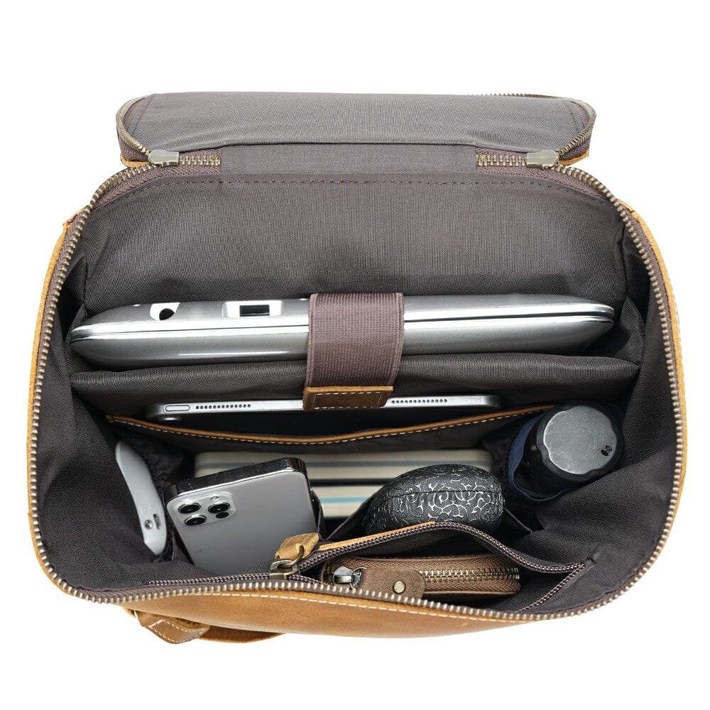 Soft Leather Backpack | RUTFORD - Image 13