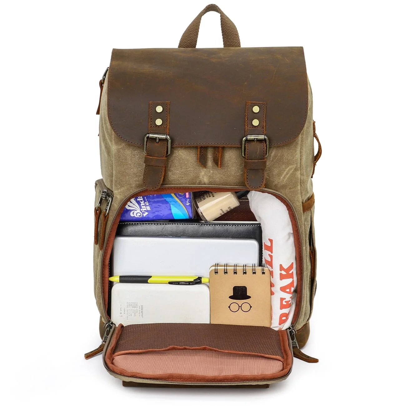 Vintage Leather Camera Backpack | DENALI - Image 18