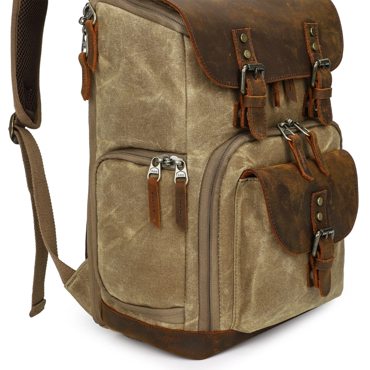 Vintage Leather Camera Backpack | DENALI - Image 26