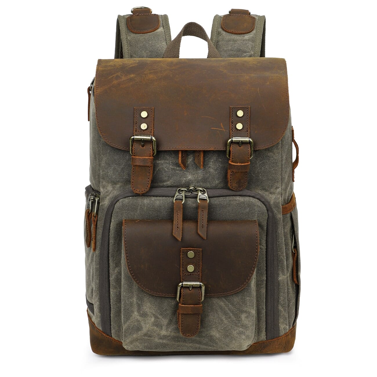 Vintage Leather Camera Backpack | DENALI - Image 3