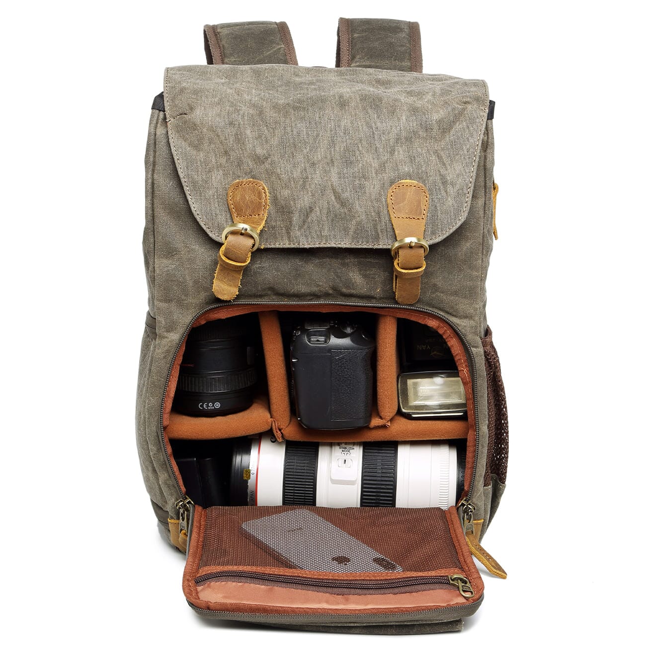 Waterproof Canvas Camera Backpack | YELLOWSTONE - Image 14
