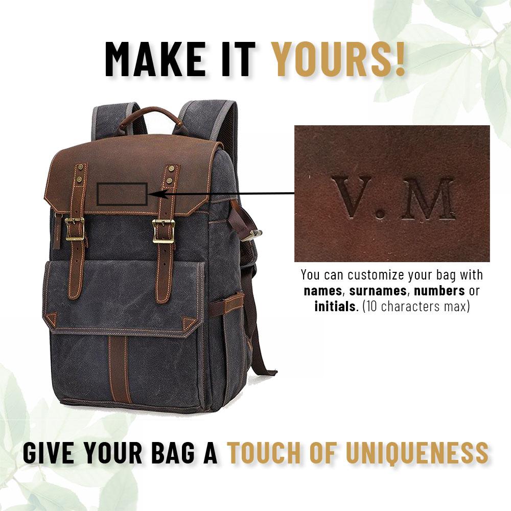 Waxed Canvas Camera Backpack | ALGONQUIN - Image 21