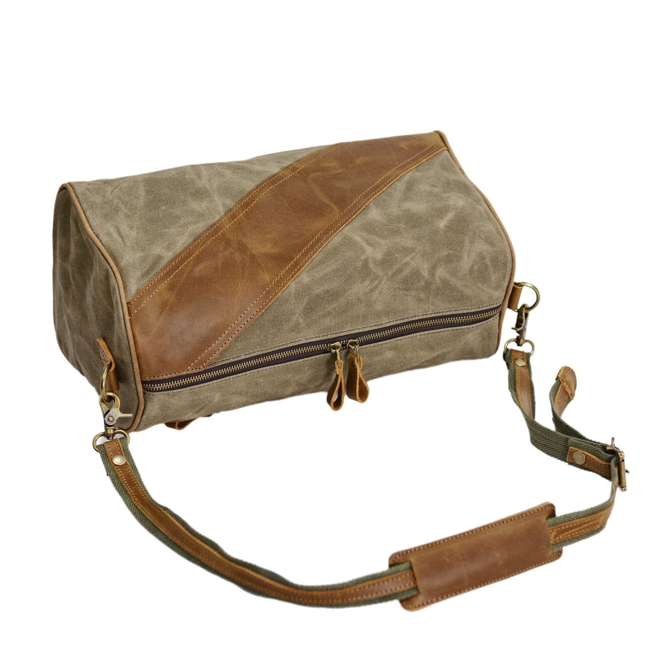 Waxed Canvas & Leather Sling Bag | INDIANAPOLIS - Image 13